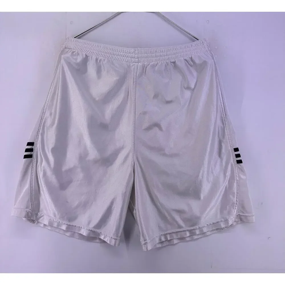 Vintage Adidas White and Black Shorts 2010 Tab Size XL